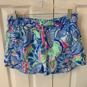 Lilly Pulitzer 4” Short Blue Peri Pinch Pinch